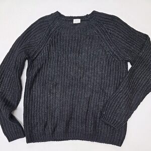 Karl Marc John Women's Black Sparkle Ribbed Knit Sweater Size S